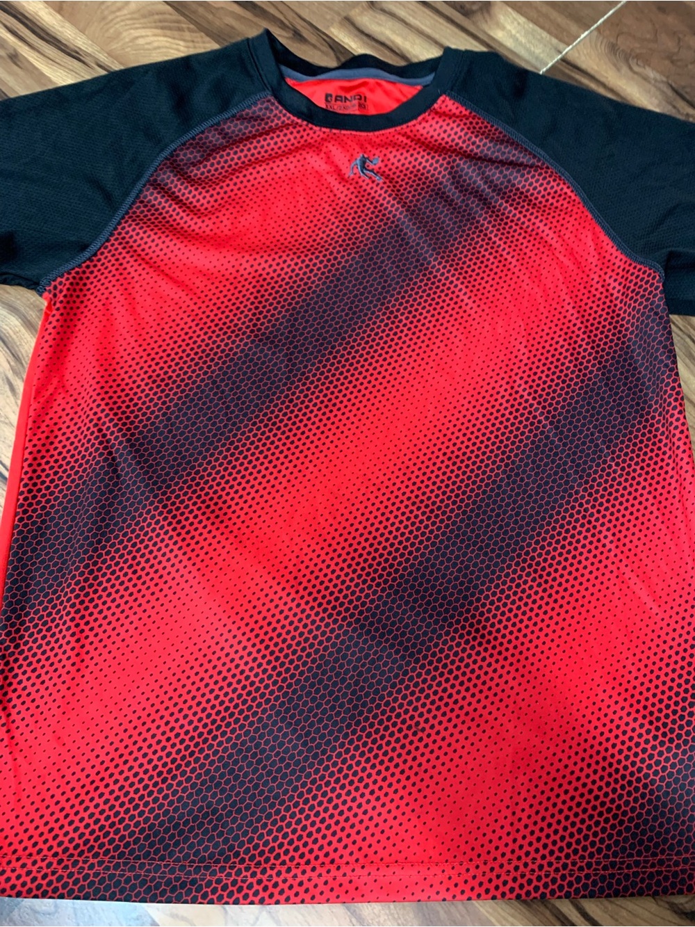 And1 (Black & Red) Athletic Shirt - Youth XXL 18/20 Dri-Fit